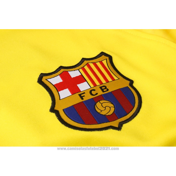 Sueter de Treinamento Barcelona Crianca 2020-2021 Amarelo